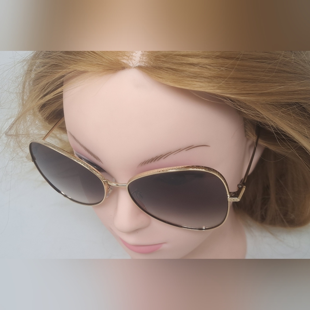 Dolce & Gabbana Sunglasses Butterfly Gold Gradient Brown DG2274 02/13 58-15-140 - Picture 11 of 16